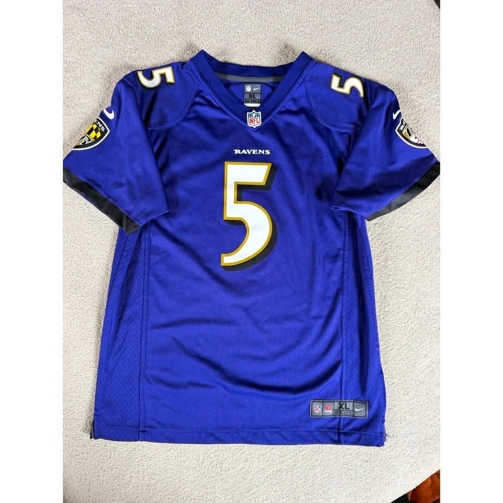 Nike Joe Flacco Ravens #5 Jersey Youth XL 18-20 Women's S/M 2013